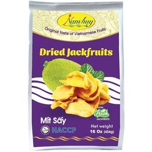 Nam Huy Dried Jackfruits Original Taste Vietnamese‎ Fruits 16 Oz -Sealed Package